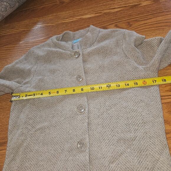 J. Mclaughlin 100% Cashmere Snap Down Lined Cardigan Sweater Size Small - Picture 4 of 7